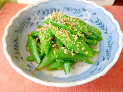 母の日☆スナップえんどうの胡麻和え